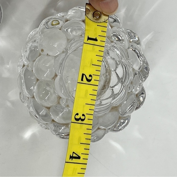 Orrefors Raspberry Hallon Bubble crystal candle holder candlestick Anne Nilsson - Picture 5 of 7